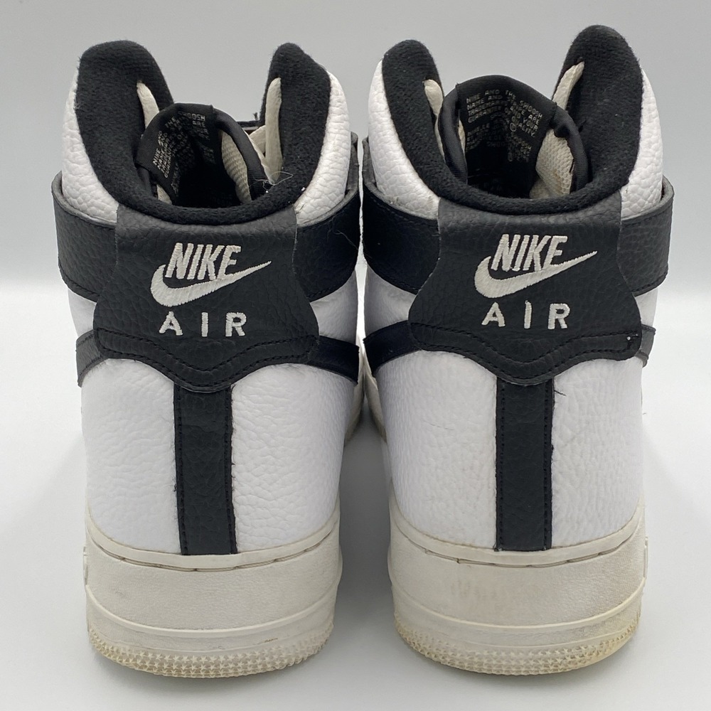 Nike Air Force 1 High '07 White Black Leather Sneakers Men's Size 12 CT2303-100 - Picture 5 of 8
